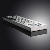 D-8608 Desk IP65 67 tuşlu paslanmaz çelik touchpad'li metal klavye