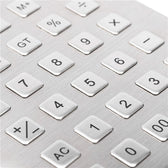 D-89168 IP54 30 tuşlu paslanmaz çelik endüstriyel metal klavye