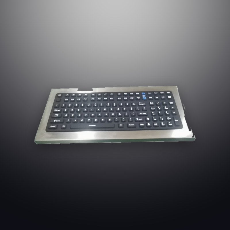 D-8633 IP66 124 tuşlu aydınlatmalı silikon endüstriyel klavye