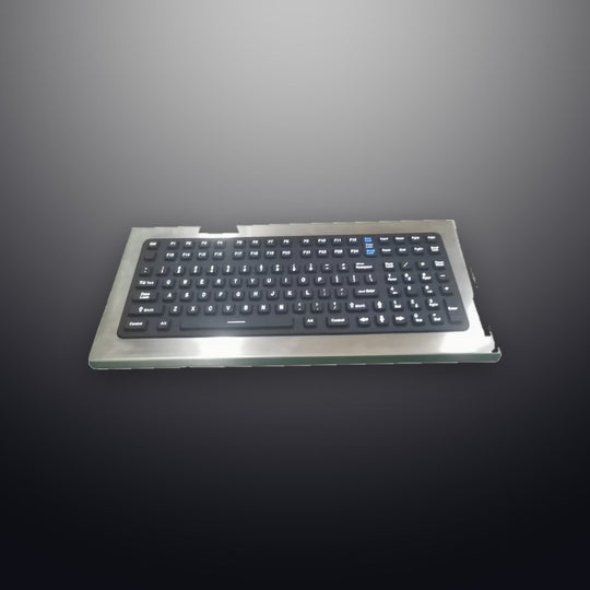 D-8633 IP66 124 tuşlu aydınlatmalı silikon endüstriyel klavye