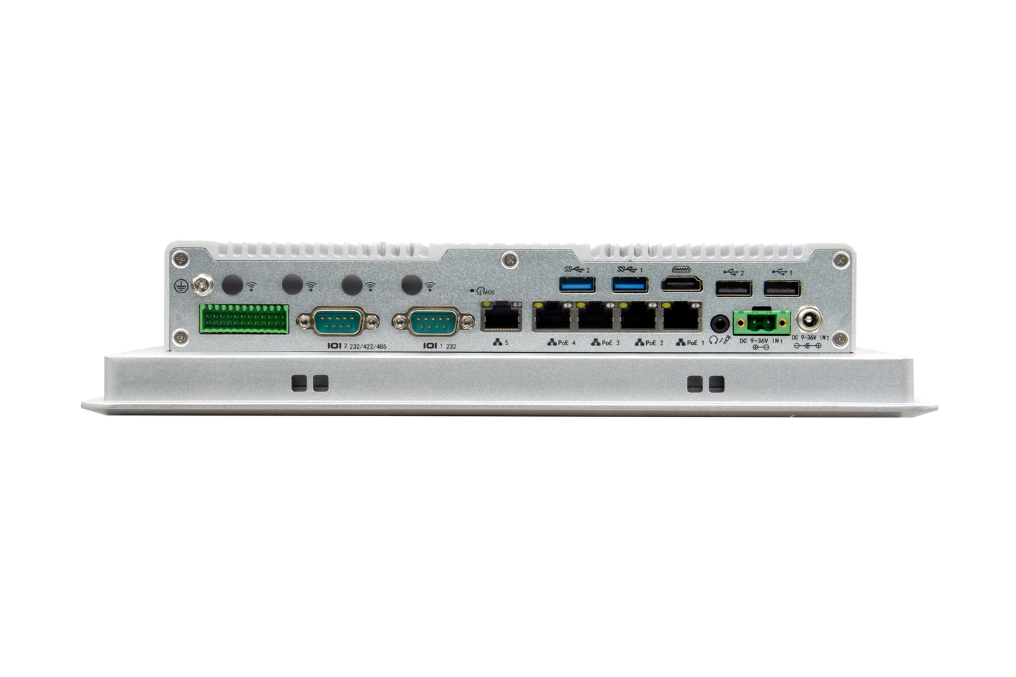 12.1 İnç Intel N97 / N305 Endüstriyel Windows Panel PC – Fanless Soğutma, 500 nits Yüksek Parlaklık, IP65, PoE Destekli LAN