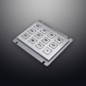 D-8208J-1 IP65 12 tuşlu paslanmaz çelik metal nümerik tuş takımı