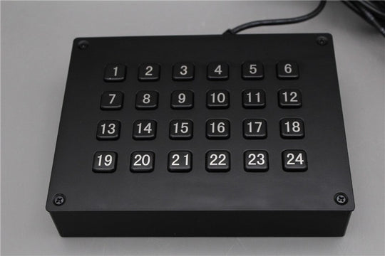 D-8236 IP65 24 tuşlu metal nümerik tuş takımı