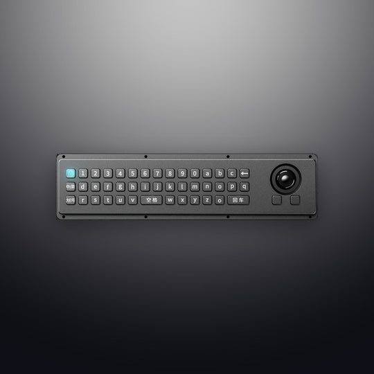 D-87140 IP65 2 tuşlu trackball'lu metal klavye