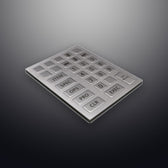 D-8911 IP65 28 tuşlu metal nümerik tuş takımı