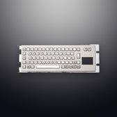 D-8630T IP65 68 tuşlu paslanmaz çelik touchpad'li metal klavye