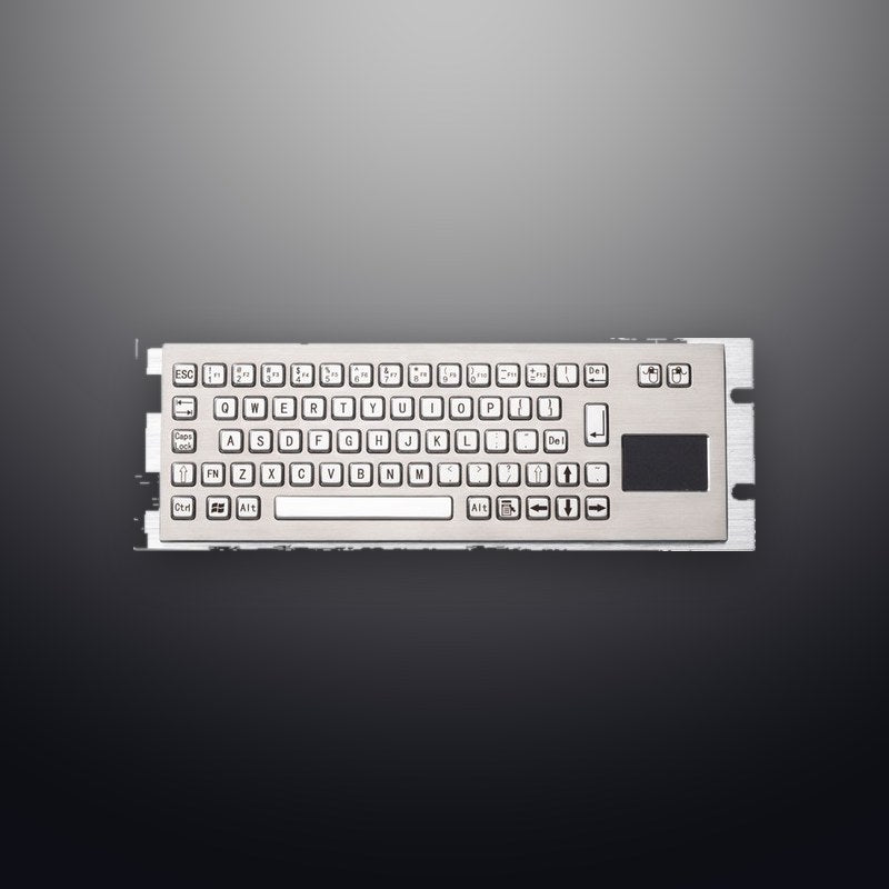 D-8630T IP65 68 tuşlu paslanmaz çelik touchpad'li metal klavye