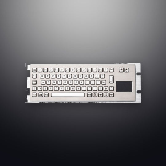 D-8630T IP65 68 tuşlu paslanmaz çelik touchpad'li metal klavye