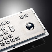 D-8602 IP65 67 tuşlu paslanmaz çelik trackball'lu metal klavye