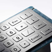 D-8210 IP54 20 tuşlu paslanmaz çelik metal nümerik tuş takımı
