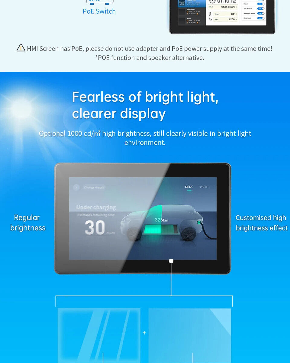7 İnç RK3288 Android Endüstriyel HMI Panel PC – IPS Panel, 2x Dahili Hoparlör, ABS Gövde