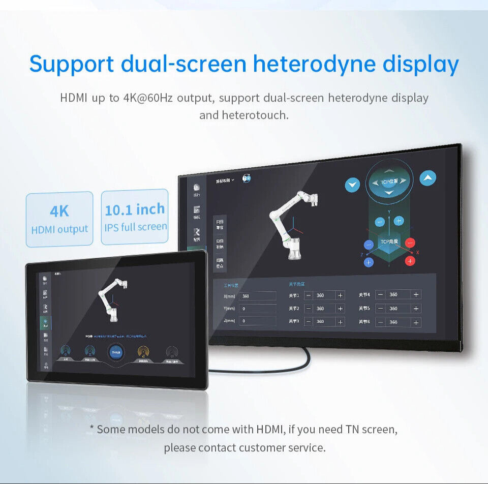 10.1 İnç A133P Android Endüstriyel HMI Panel PC – IPS Panel, 2x Dahili Hoparlör, ABS Gövde
