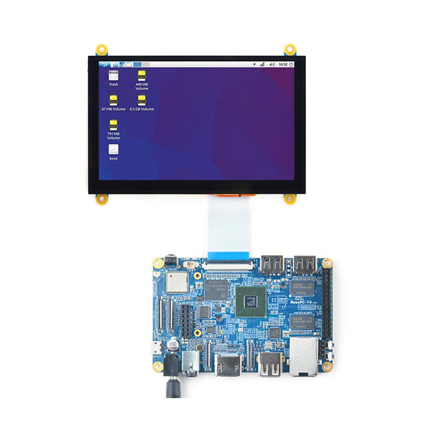 FriendlyElec W500 5" TFT LCD Display – 800×480 Capacitive Touch RGB Screen
