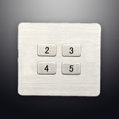 D-8943 IP65 4 tuşlu metal nümerik tuş takımı