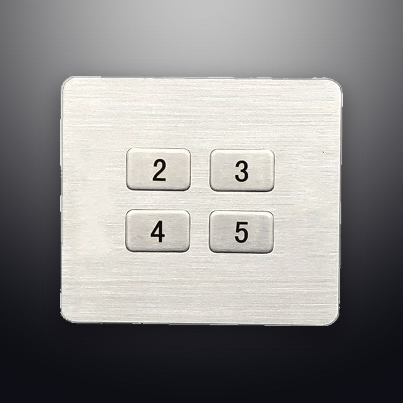 D-8943 IP65 4 tuşlu metal nümerik tuş takımı