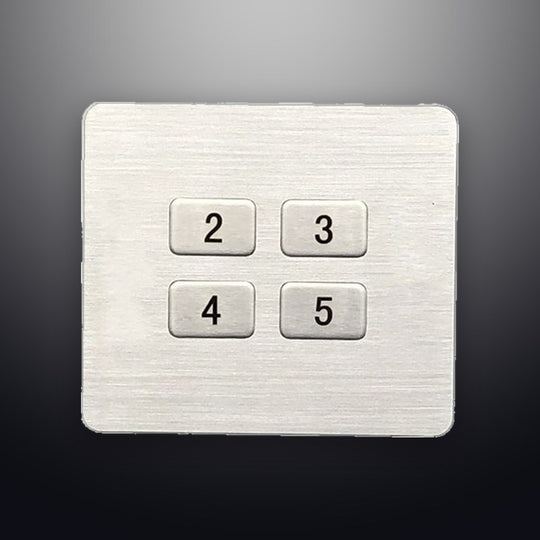 D-8943 IP65 4 tuşlu metal nümerik tuş takımı