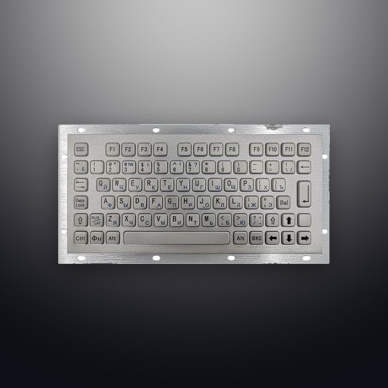 D-8669A IP65 79 tuşlu paslanmaz çelik endüstriyel metal klavye