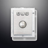D-8302-OTB IP65 3 tuşlu endüstriyel trackball