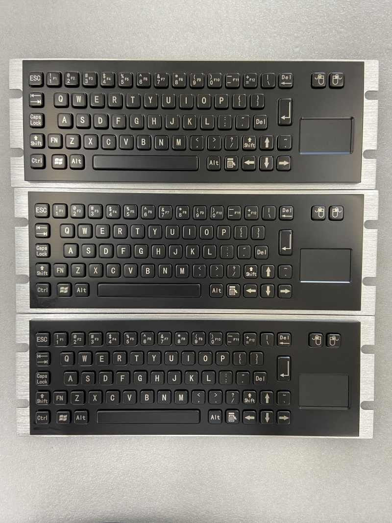 D-8630T-B IP65 68 tuşlu touchpad'li metal klavye