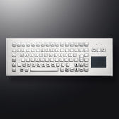 kablosuz paslanmaz çelik touchpad'li metal klavye