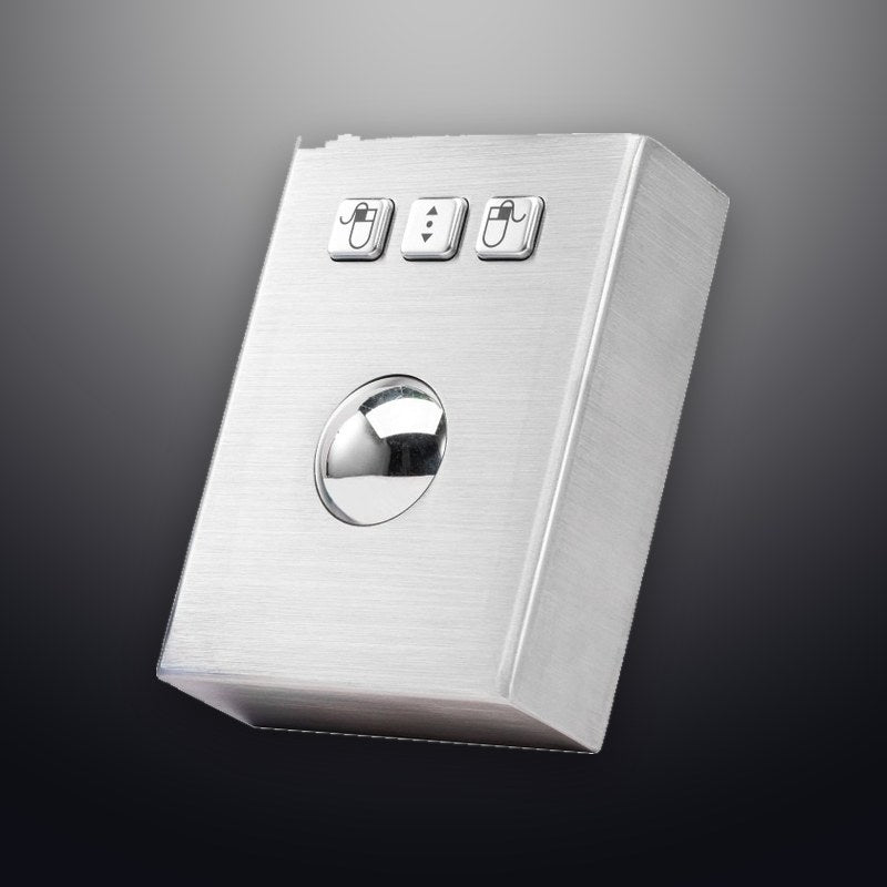 D-8302 DESK IP54 3 tuşlu paslanmaz çelik endüstriyel trackball