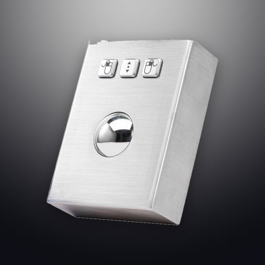 D-8302 DESK IP54 3 tuşlu paslanmaz çelik endüstriyel trackball