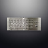 D-8606G-A IP65 3 tuşlu paslanmaz çelik trackball'lu metal klavye