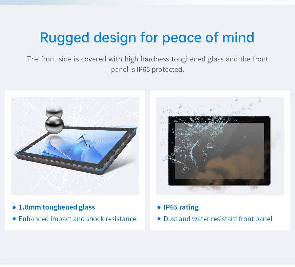 10.1 İnç RK3288 Android Endüstriyel HMI Panel PC – IPS Panel, 2x Dahili Hoparlör, ABS Gövde