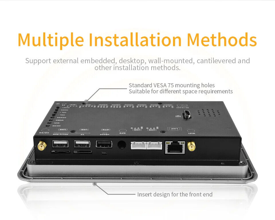7 İnç RK3288 Android Endüstriyel HMI Panel PC – IPS Panel, 2x Dahili Hoparlör, Geniş Çerçeveli ABS Gövde