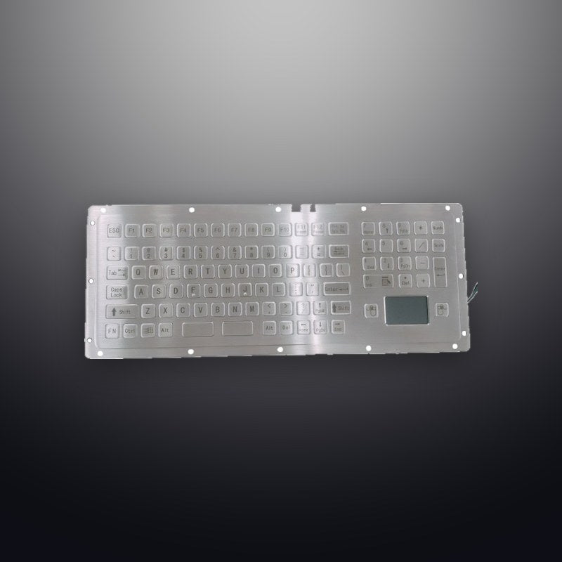 D-8697 IP54 99 tuşlu paslanmaz çelik touchpad'li metal klavye