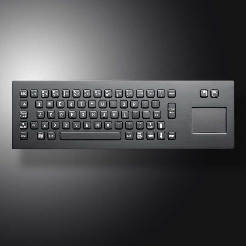 D-8608B IP65 2 tuşlu paslanmaz çelik touchpad'li metal klavye