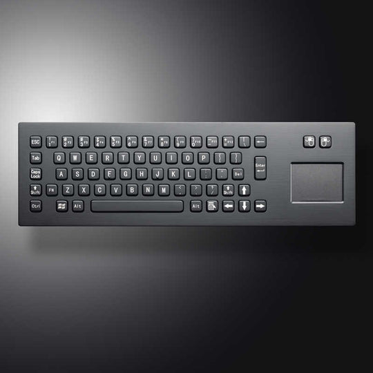 D-8608B IP65 2 tuşlu paslanmaz çelik touchpad'li metal klavye