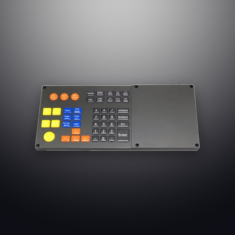 D-8922 IP65 47 tuşlu silikon endüstriyel metal klavye
