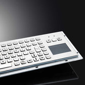 D-8606T IP65 89 tuşlu paslanmaz çelik touchpad'li metal klavye