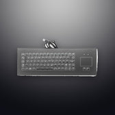 D-8688-QRS IP66 2 tuşlu touchpad medikal silikon endüstriyel klavye