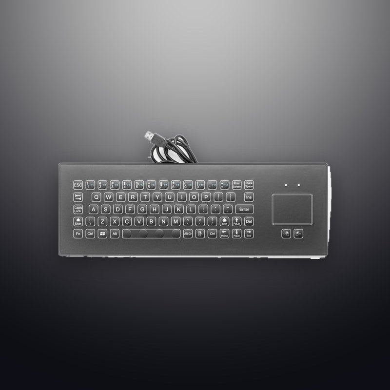 D-8688-QRS IP66 2 tuşlu touchpad medikal silikon endüstriyel klavye