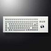D-8606-DESK IP65 89 tuşlu vandal dayanımlı trackball'lu metal klavye