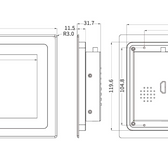 7 İnç RK3576S İşlemcili Android Endüstriyel Panel PC– PoE, RS232/RS485, IP65 Touch HMI
