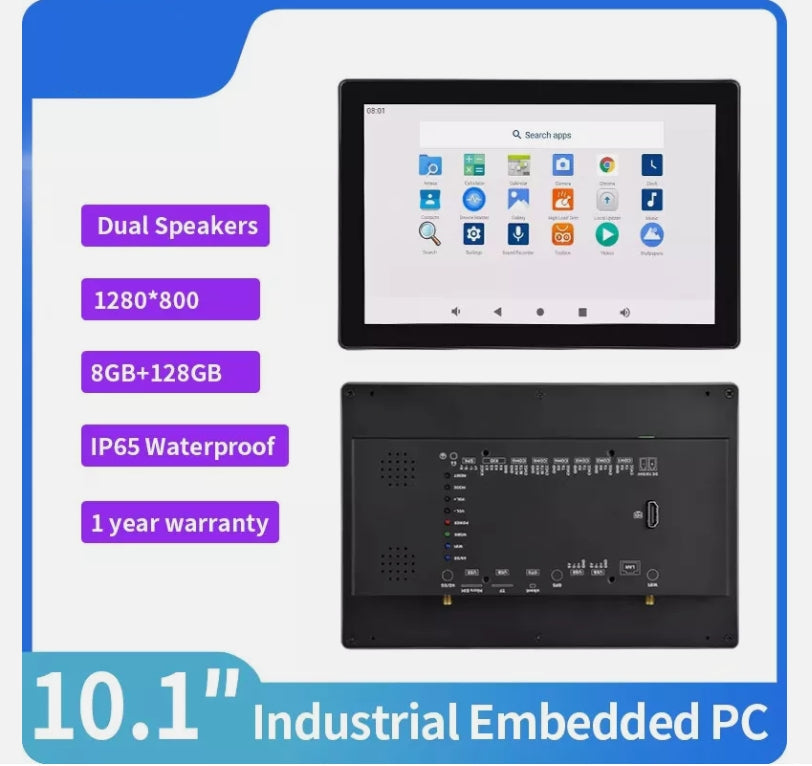 10.1 İnç RK3288 Android Endüstriyel HMI Panel PC – IPS Panel, 2x Dahili Hoparlör, ABS Gövde