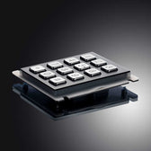 D-8208J-2-B-BG IP67 12 tuşlu aydınlatmalı metal nümerik tuş takımı