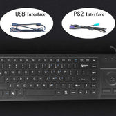 D-87B trackball'lu metal klavye