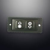 D-8529 IP65 2 tuşlu metal fonksiyon tuş takımı