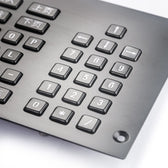 D-8829-59Keys IP54 59 tuşlu aydınlatmalı paslanmaz çelik endüstriyel metal klavye