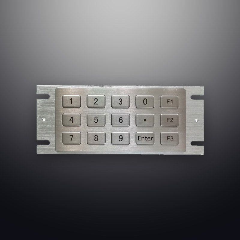 D-8215 IP65 15 tuşlu paslanmaz çelik metal nümerik tuş takımı