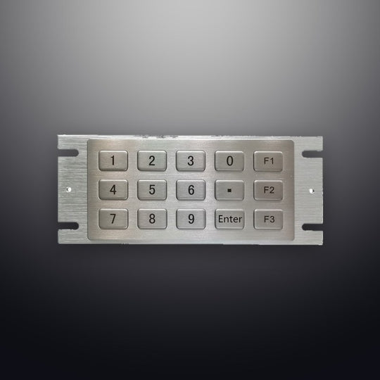 D-8215 IP65 15 tuşlu paslanmaz çelik metal nümerik tuş takımı