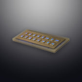 D-8908A IP65 16 tuşlu aydınlatmalı metal nümerik tuş takımı