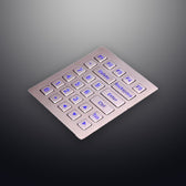 D-8223-1-BG IP65 26 tuşlu aydınlatmalı metal nümerik tuş takımı