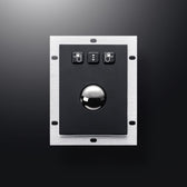 D-8302B IP54 3 tuşlu paslanmaz çelik endüstriyel trackball