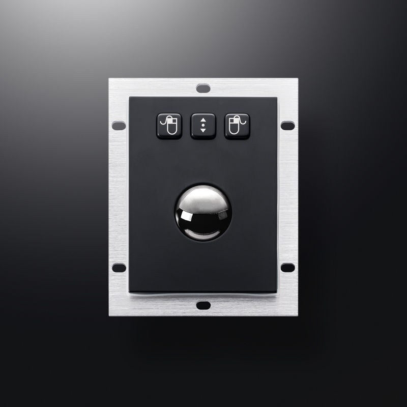 D-8302B IP54 3 tuşlu paslanmaz çelik endüstriyel trackball