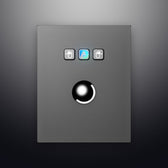 D-8302D IP65 3 tuşlu paslanmaz çelik endüstriyel trackball